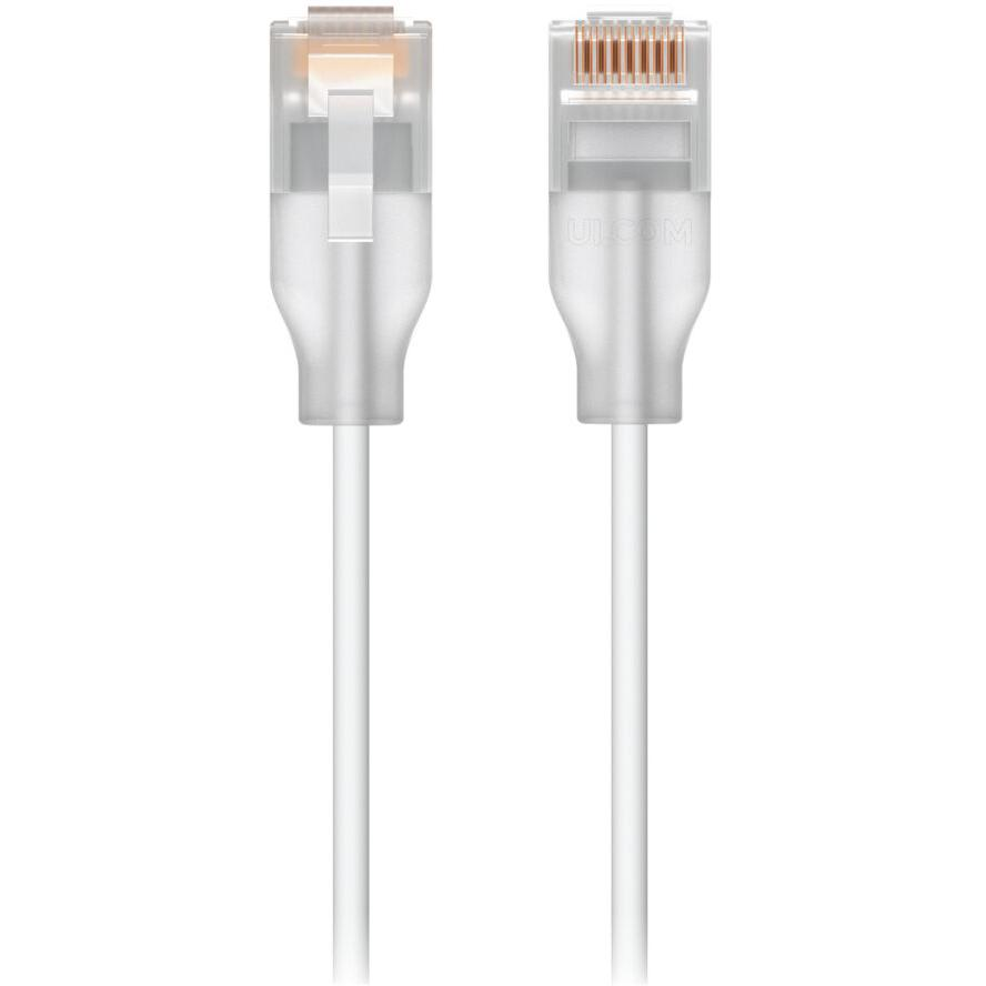 Ubiquiti Etherlighting Patch Cable Cat.6, 0,3 m, fehér (UACC-CABLE-PATCH-EL-0.3M-W)-0