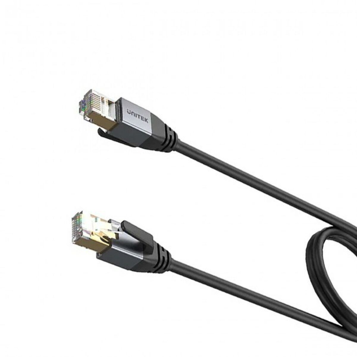 S/FTP Category 8 Rigid Network Cable Unitek C18149AGY03-2M Black 2 m-1
