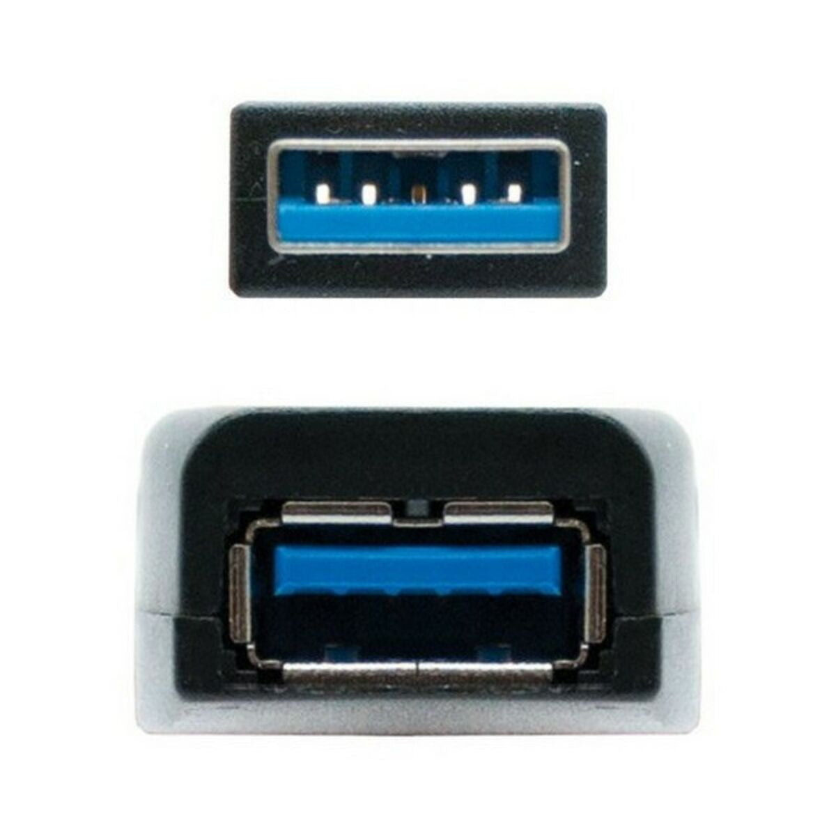 USB Extension Cable NANOCABLE 10.01.031 Black-1