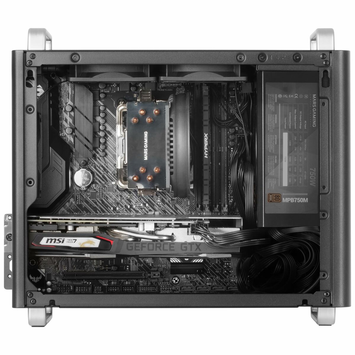 ATX Semi-tower Box Mars Gaming MCELITE Black-2