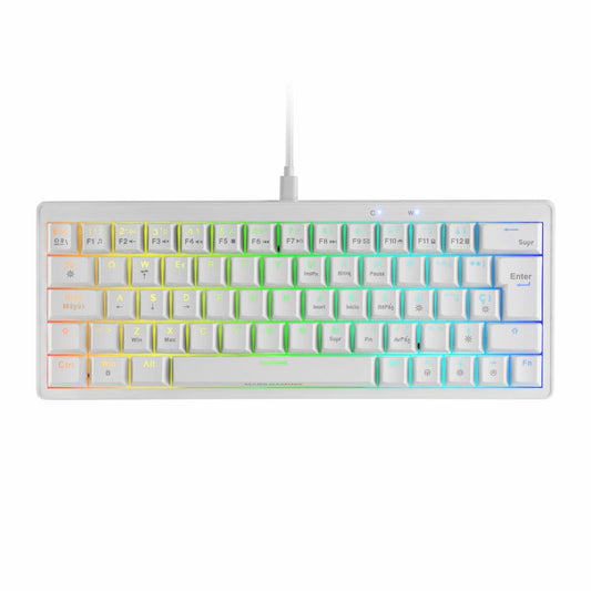 Gaming Keyboard Mars Gaming MKMINIPROWYES White Qwerty US-0