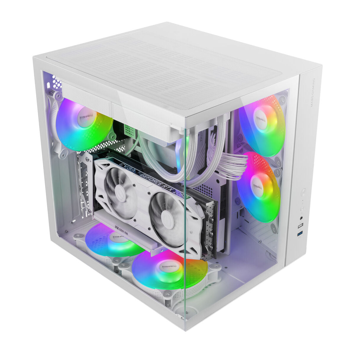 ATX Semi-tower Box Mars Gaming MCVONEW White-1