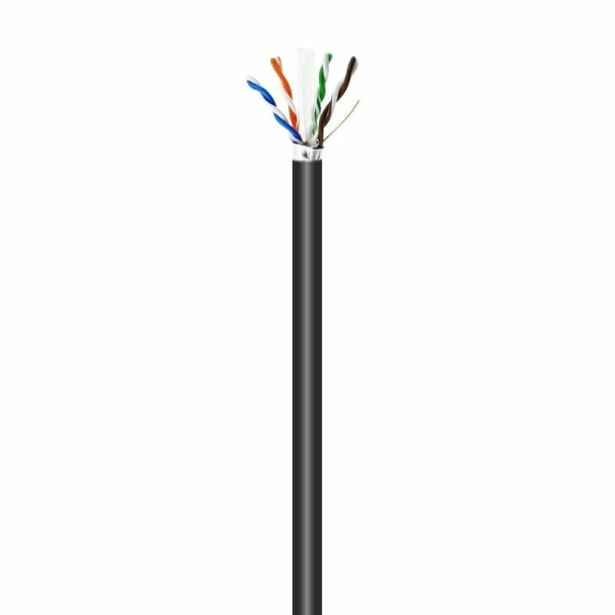 UTP Category 6 Rigid Network Cable Aisens AWG24 Black 100 m-0