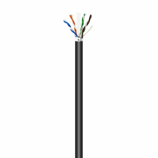 UTP Category 6 Rigid Network Cable Aisens AWG24 Black 100 m-0
