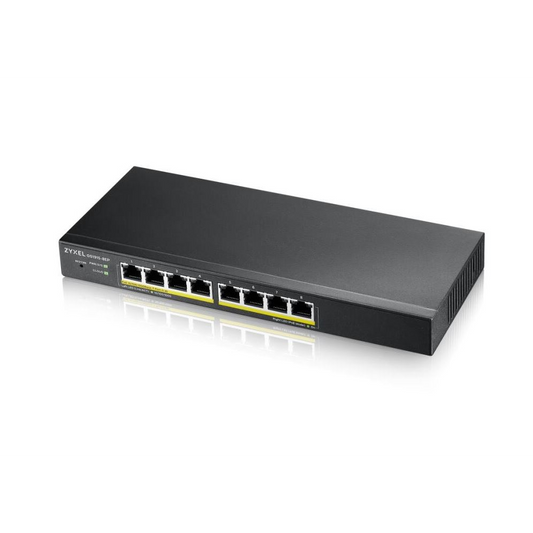 Zyxel GS1915-8EP Vezérelt L2 Gigabit Ethernet (10/100/1000) Ethernet-áramellátás (PoE) támogatása Fekete (GS1915-8EP-EU0101F)-0