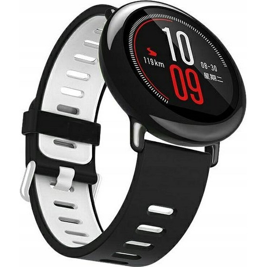 Beline Beline pasek Watch 22mm Double Color Silicone czarno-biały black/white box ( )-0